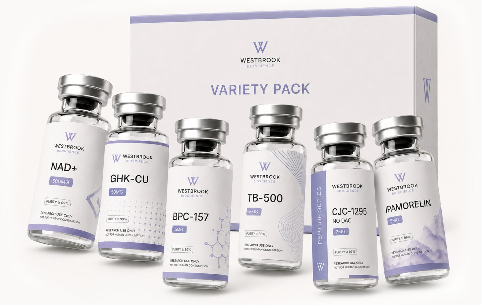 Westbrook Bioscience research vial variety pack